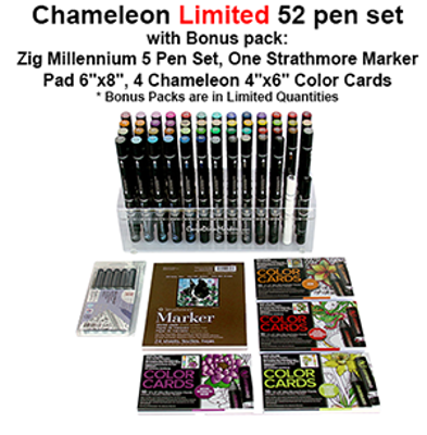 CLCT5202 Chameleon Limited 52 Pen Set With Bonus Pack 