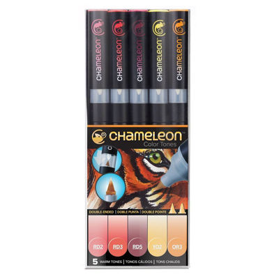 CLCT0511 Chameleon 5-Pen Warm Tones Set