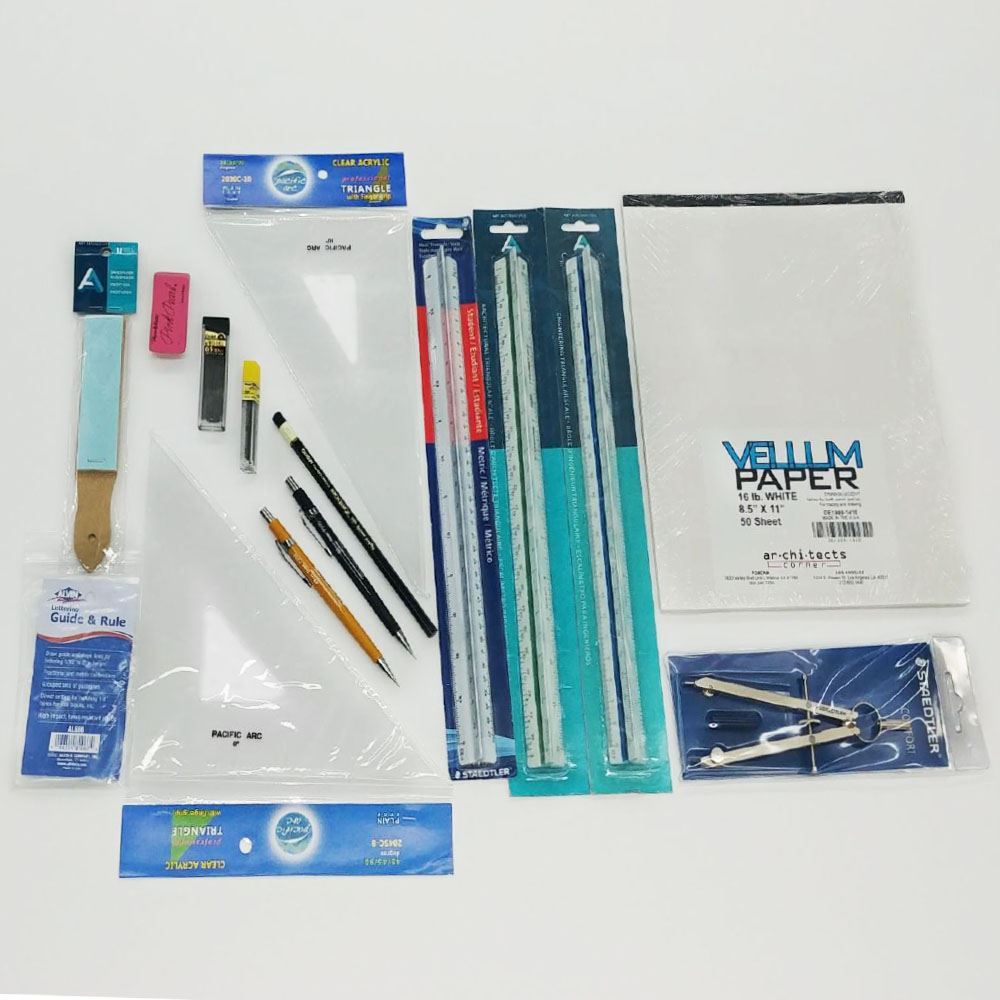 Architects Corner Los Angeles. NORCO Engineering 21 Drafting Kit