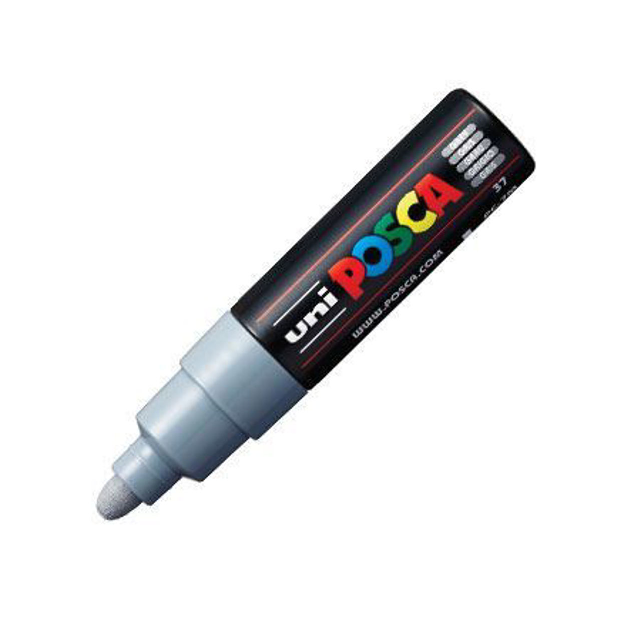 Show details for POSCA PC-7M Broad Bullet Grey Picture of POSCA PC-7M Broad Bullet Grey