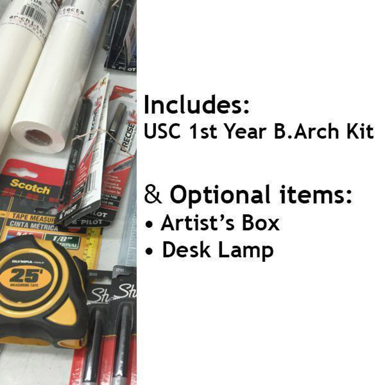 Show details for USC 1st Yr B.Arch w/ Optional Items Picture of USC 1st Yr B.Arch w/ Optional Items