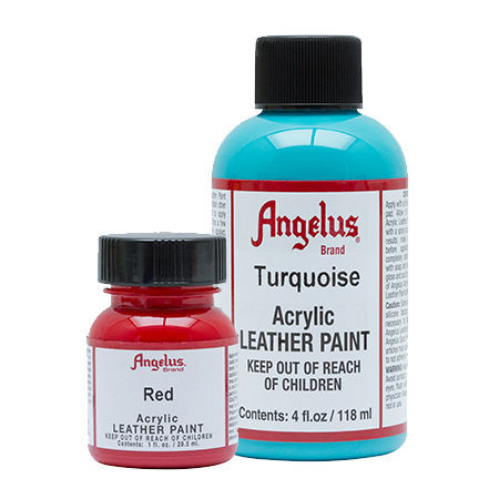 Angelus Acrylic Leather Paint - Chili Red, 1 oz
