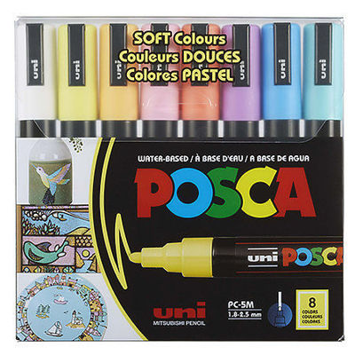 POSCA PC-17K Art Paint Marker Pens Pack of 3 XXL Chisel Tip Nib