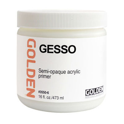 GD3550-6 : Golden Gesso 16oz - White
