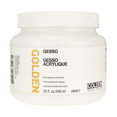 GD3550-7 : Golden Gesso 32oz - White