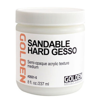 GD3551-5 :Sandable Hard Gesso 8oz - White