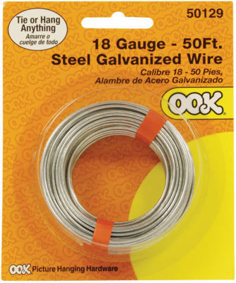OO50129 : Steel Galvanized Wire 18 Gauge 50 ft