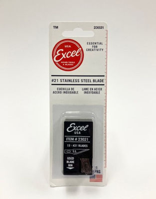 Excel Stainless Steel Honed Blade - 15 pcs. Dispenser
