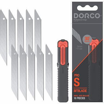 Dorco 9mm 30 Degree Blade Refills 10pk