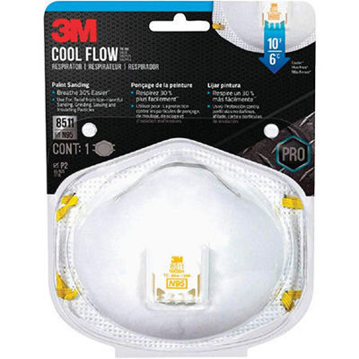 3M TEKK Paint Sanding Valved Respirator N95 1/PK