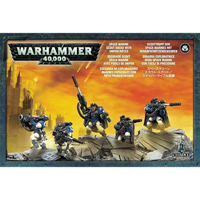 Warhammer SPACE MARINE SCOUTS WITH SNIPER RIFLES