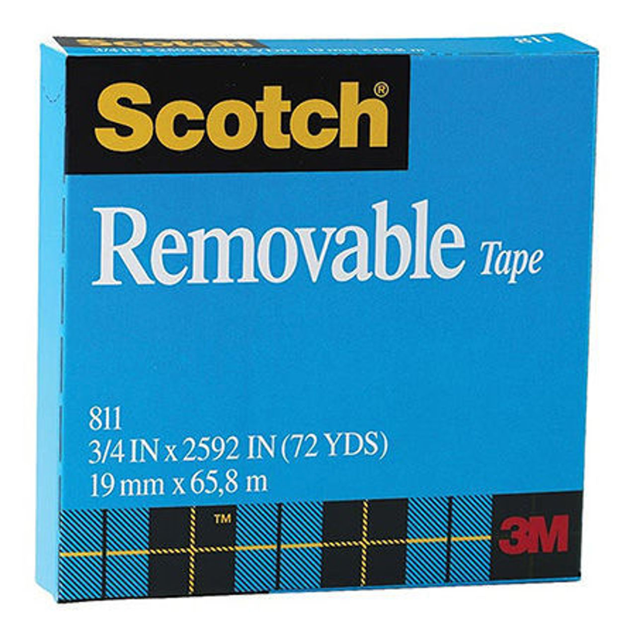 Show details for 3M Removable Tape  3/4'' x 72 yd Boxed Picture of 3M Removable Tape  3/4'' x 72 yd Boxed