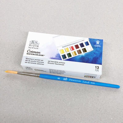 SLO Watercolor Set w Brush