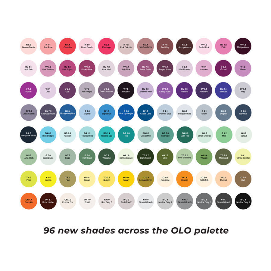 Architects Corner Los Angeles. OLO Premium Markers New 2026 Colors - Brush